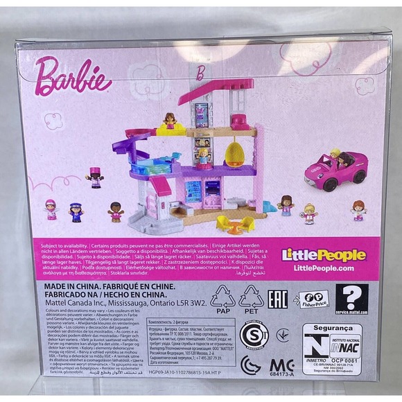 Fisher-Price Little People Barbie Party Figure 2 Pack HGP69 Girl in Wheelchair - Picture 2 of 2